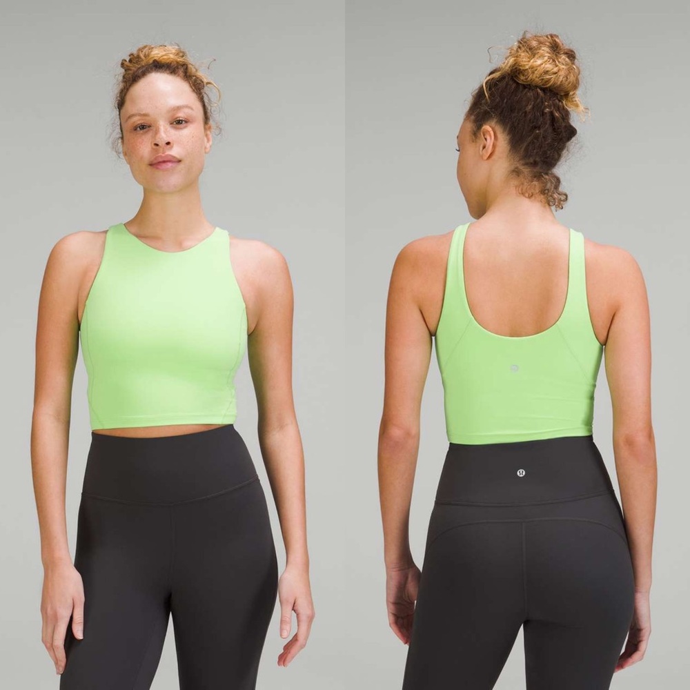 NWT Lululemon‎ Align High-Neck Tank Top Scream Green Light W1DKES Size 8